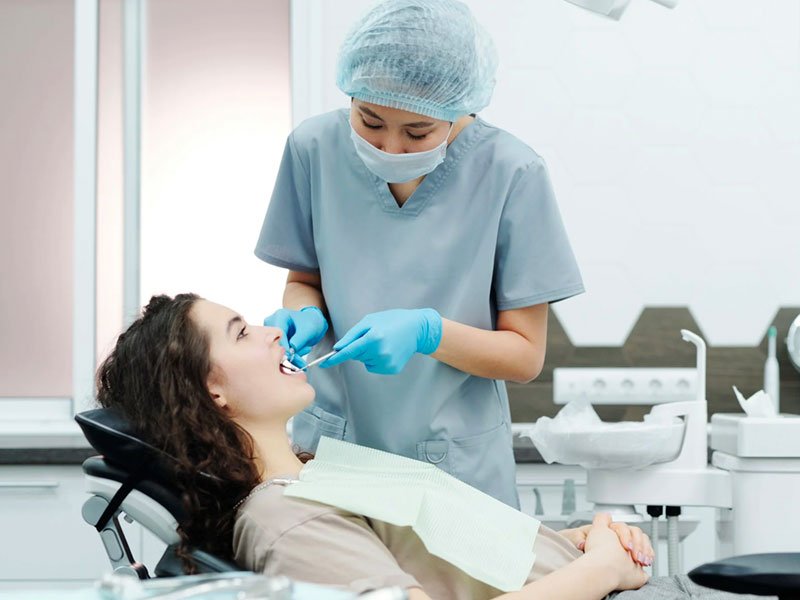 recepción clínica dental